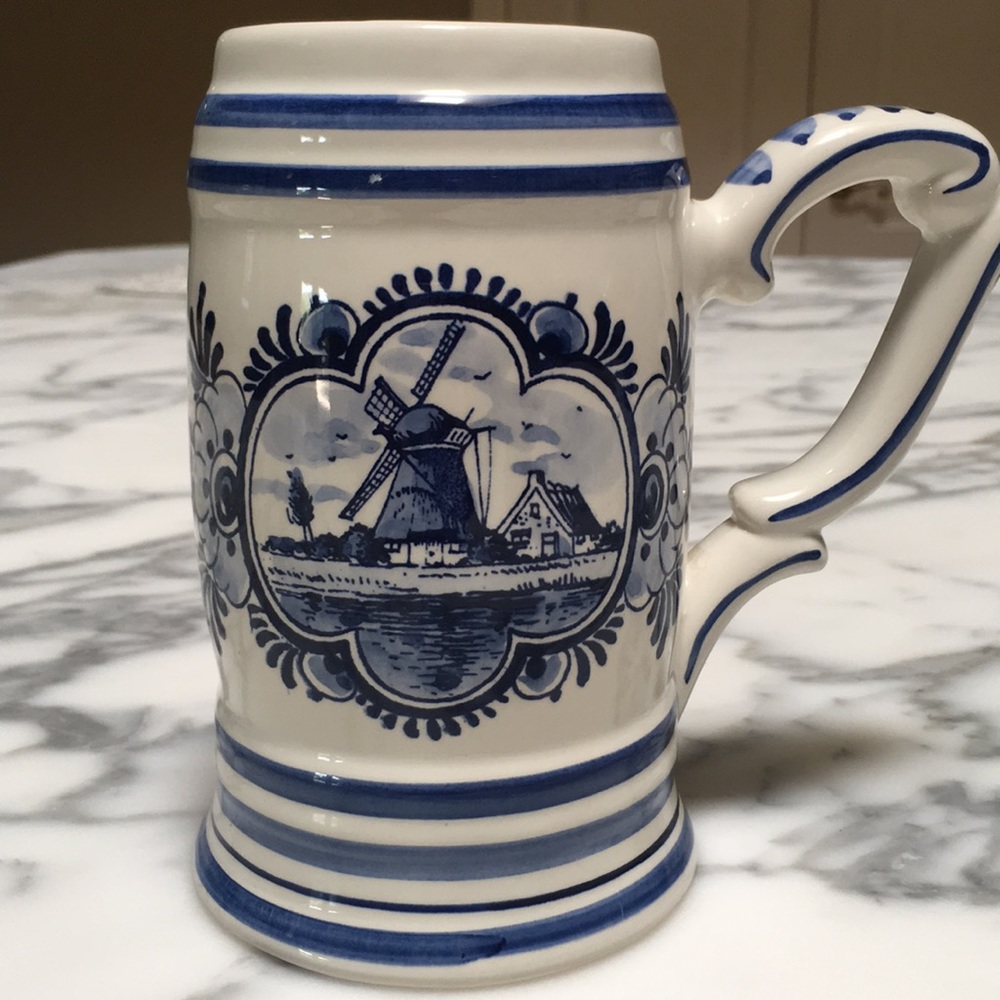 From Holland!! Delfts Hand Painted Stein